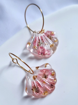 Kolczyki PINK SHELL