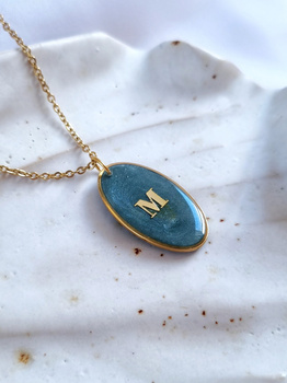 Naszyjnik PEARL LETTER z literką M