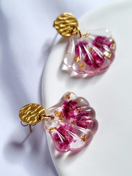 Kolczyki PINK SHELL