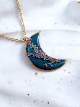 Naszyjnik księżyc BOHO EMERALD
