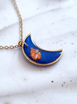 Naszyjnik MINI MOON z gipsówką